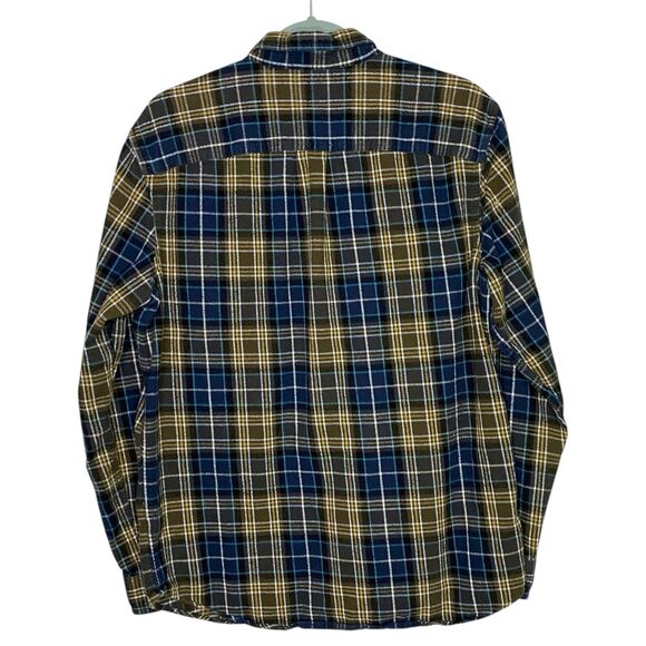 LL Bean Shirt Mens M Scotch Plaid Flannel Button Down Slightly Fitted Outdoor - Picture 2 of 8